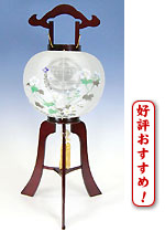 盆提灯ワイン色大内行灯